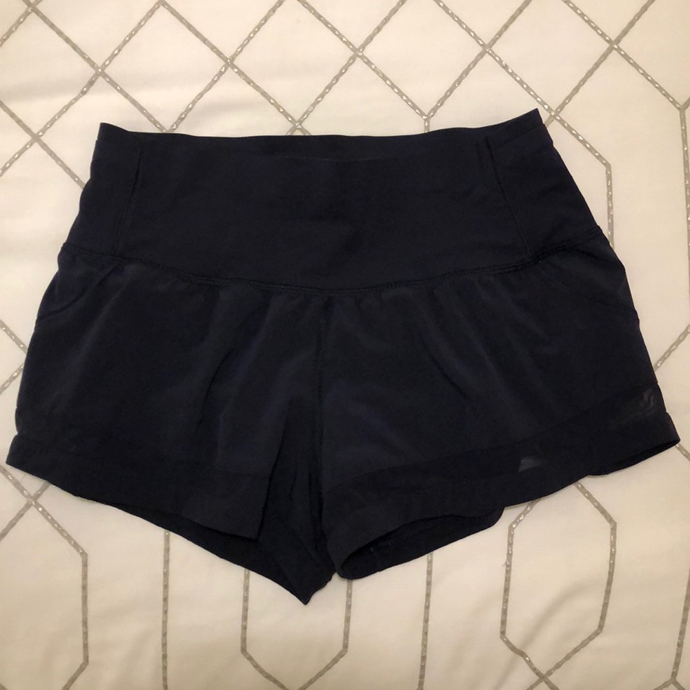 lulu lemon navy shorts!